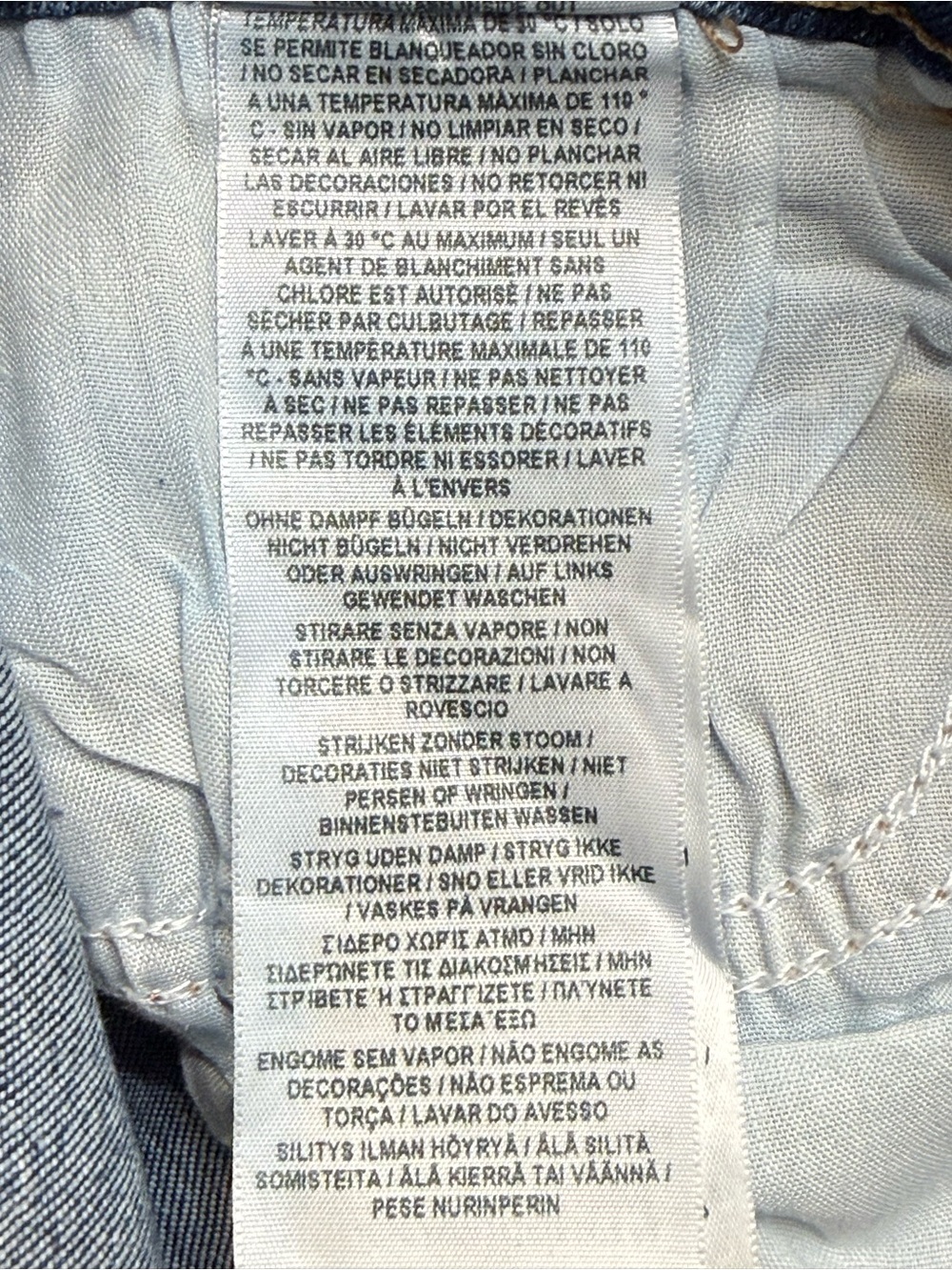 Guess Blue Skinny Jeans with Studded Waist - Picture 8 of 10